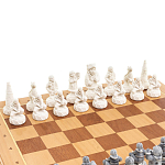 Шахматы Северные народы в ларце из натурального бука Decorative Thematic Chess варинант исполнения - 3 | Loft Concept в Саратове