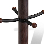 Вешалка коричневая с круглым основанием и черными металлическими крючками Industrial Metal Rust варинант исполнения - 2 | Loft Concept в Саратове