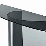 Консоль дымчатого цвета с изогнутым основанием Arabesque варинант исполнения - 2 | Loft Concept в Саратове