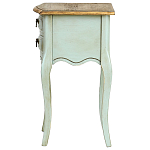 Прикроватная тумба из массива березы светло-бирюзовая Montmartre Provence Bedside Table варинант исполнения - 5 | Loft Concept в Саратове