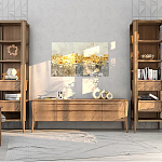 Витрина правая из массива дуба с 5-ю полками и 2-мя ящиками Tasteful Furniture варинант исполнения - 2 | Loft Concept в Саратове