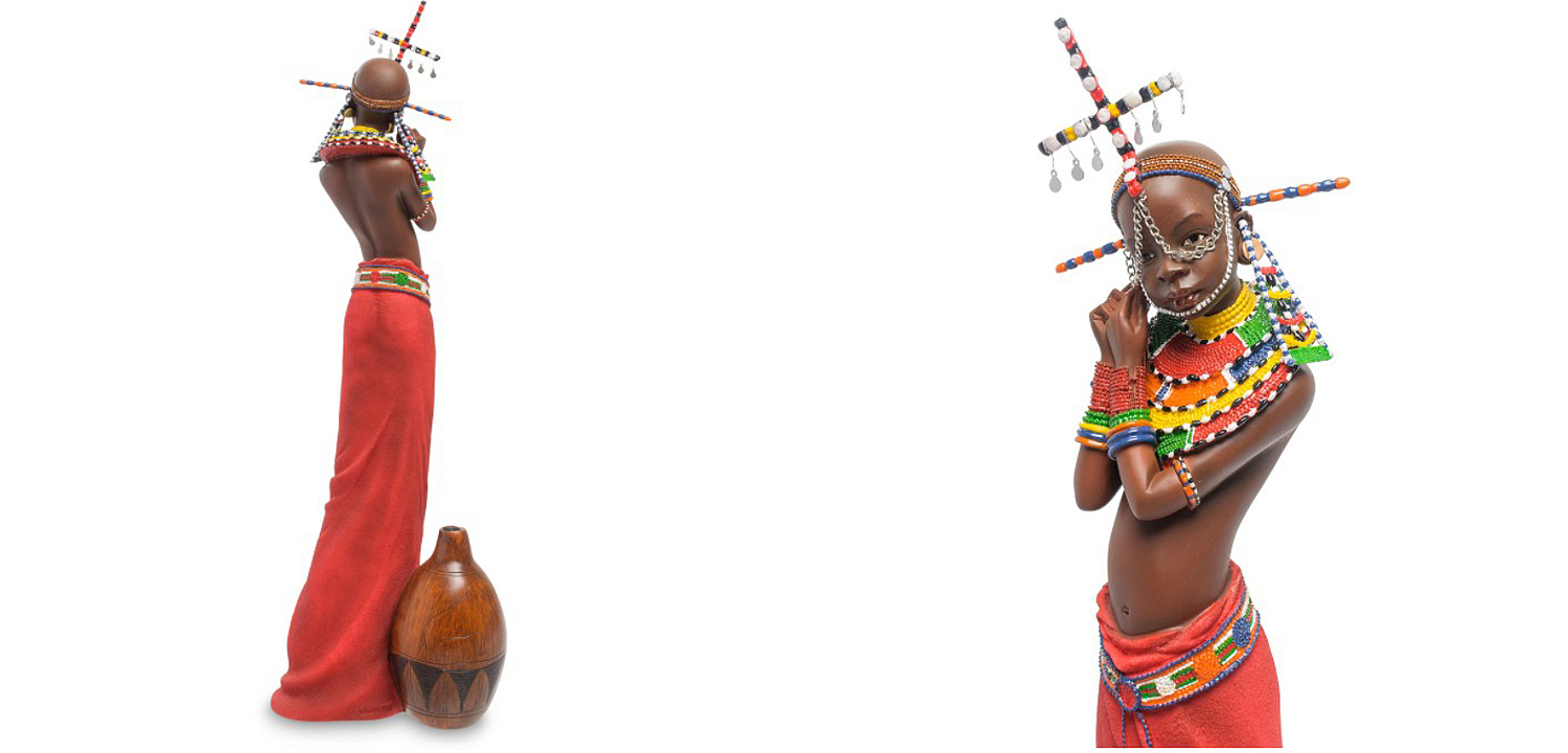 Статуэтка Tribe girl Masai Статуэтка Tribe girl Masai - Loft-Concept в Саратове