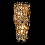 Бра с каскадом из прозрачного хрусталя и корпусом из металла цвета хром Constant Sparks варинант исполнения - 6 | Loft Concept в Саратове