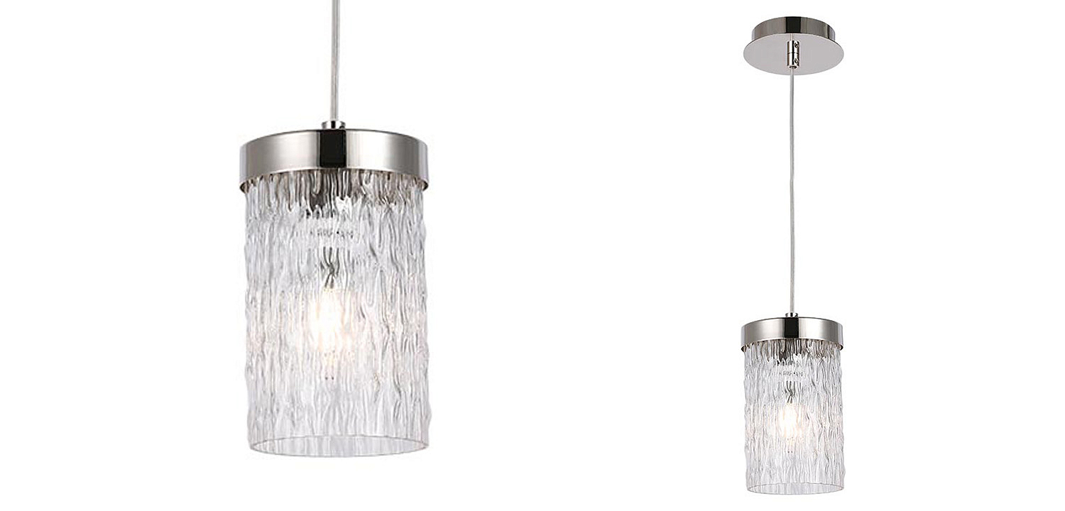 Подвесной светильник Estebe Nickel Glass Hanging Lamp Подвесной светильник Estebe Nickel Glass Hanging Lamp - Loft-Concept в Саратове