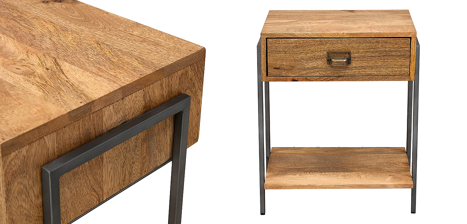 Тумбочка Dewi Loft Nightstand Тумбочка Dewi Loft Nightstand - Loft-Concept в Саратове