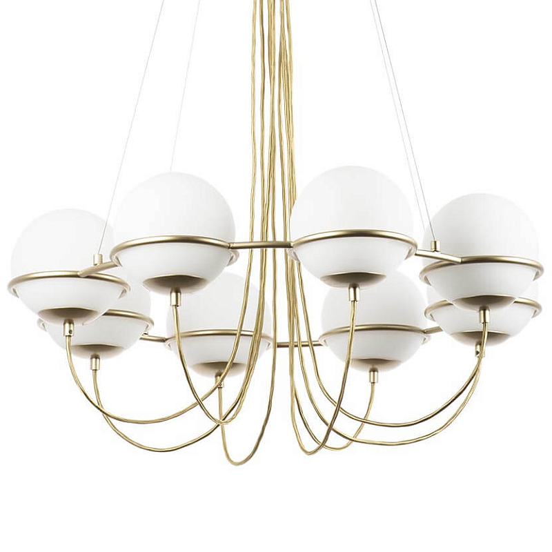 Люстра Melissa Chandelier Champagne 8 Золотой Шампань Белый Люстра Melissa Chandelier Champagne 8 Золотой Шампань Белый в Саратове | Loft Concept