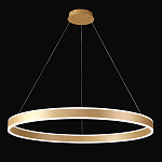 Люстра подвесная светодионая кольцевая золотого цвета Ring Horizontal варинант исполнения - 2 | Loft Concept в Саратове