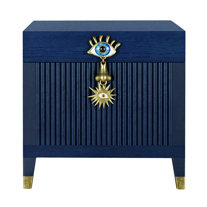 Сундук Eye Elsa Dreams Blue Синий Золотой Сундук Eye Elsa Dreams Blue Синий Золотой в Саратове | Loft Concept