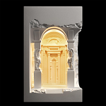 Встраиваемый в стену гипсовый светильник под покраску с колоннами и арками в античном стиле Antiquity Athena варинант исполнения - 9 | Loft Concept в Саратове