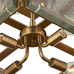 Потолочный светильник квадратный из толстого литого стекла Cast Glass варинант исполнения - 3 | Loft Concept в Саратове