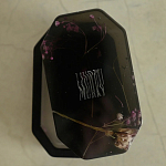 Шкатулка из эпоксидной смолы с цветами черная Epoxy Resin Pink Flowers Box Black варинант исполнения - 2 | Loft Concept в Саратове