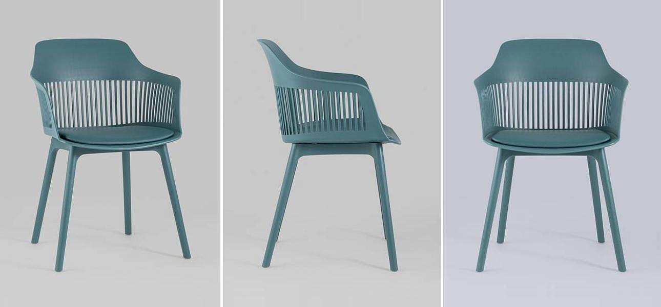 Стул Crocus Chair Бирюзовый цвет Велюровая подушка Стул Crocus Chair Бирюзовый цвет Велюровая подушка - Loft-Concept в Саратове