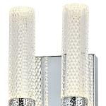 Бра с двумя плафонами Dew Drops Tube Duo Chrome Wall Lamp варинант исполнения - 3 | Loft Concept в Саратове