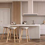 Барный стул на ножках из натурального дерева Boras White варинант исполнения - 8 | Loft Concept в Саратове