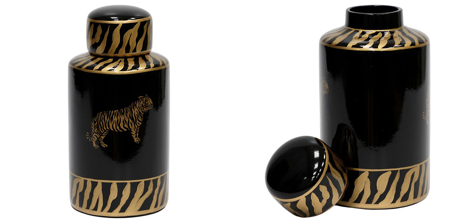 Ваза Tiger Vase black and gold Ваза Tiger Vase black and gold - Loft-Concept в Саратове