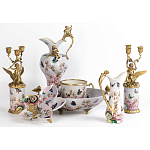 Фарфоровый подсвечник Лебедь с ангелом Asse варинант исполнения - 2 | Loft Concept в Саратове