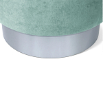 Пуф мятный велюр на металлическом основании Golden Belt варинант исполнения - 4 | Loft Concept в Саратове