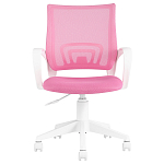 Офисное кресло с основанием из белого пластика Desk chairs Pink варинант исполнения - 2 | Loft Concept в Саратове