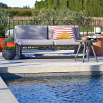 Садовый диван на каркасе из алюминия Petro варинант исполнения - 8 | Loft Concept в Саратове