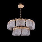 Люстра двухъярусная с текстурными овальными абажурами Splendor Palace Style варинант исполнения - 3 | Loft Concept в Саратове