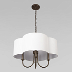 Люстра с белым текстильным абажуром Vitorino  варинант исполнения - 4 | Loft Concept в Саратове