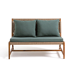 Садовый 2-х местный диван с каркасом из акации Green варинант исполнения - 6 | Loft Concept в Саратове