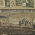 Обои ручная роспись Monuments of Paris Eau Forte on antique scenic Xuan paper варинант исполнения - 3 | Loft Concept в Саратове