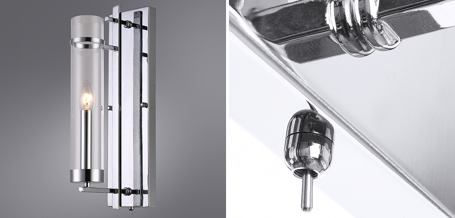 Бра Trondheim Chrome Wall Lamp Бра Trondheim Chrome Wall Lamp - Loft-Concept в Саратове