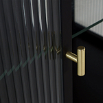 Сервант двухдверный с рифленым стеклом The Keeper варинант исполнения - 4 | Loft Concept в Саратове