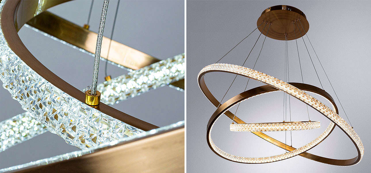 Люстра дизайнерская Gold Rings of Venus Люстра дизайнерская Gold Rings of Venus - Loft-Concept в Саратове