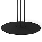 Стол журнальный с круглой бело-голубой столешницей из стекла White and Blue Marble варинант исполнения - 4 | Loft Concept в Саратове