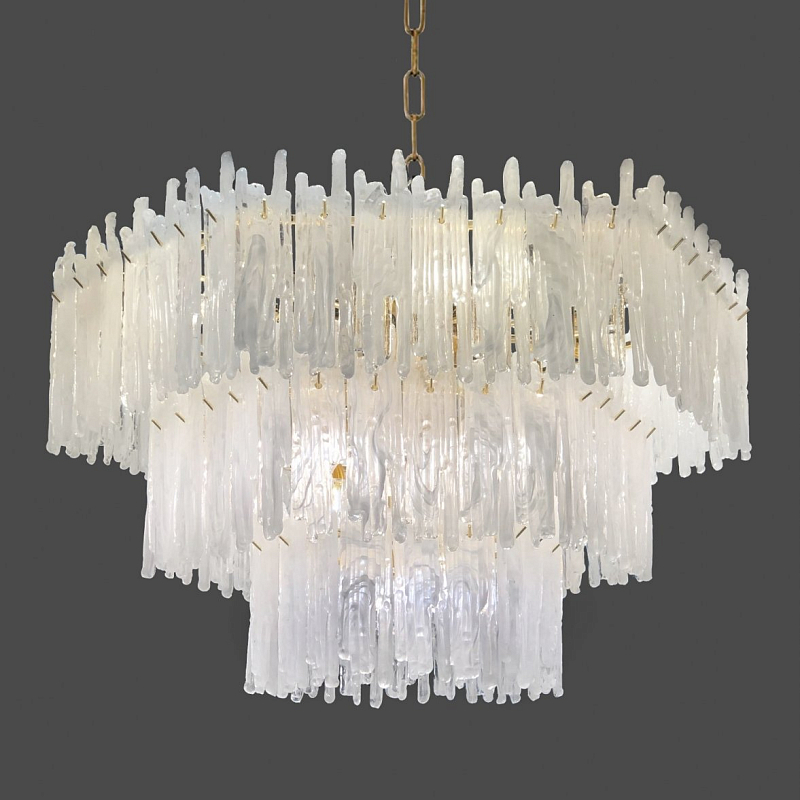 Люстра Snow Queen Chandelier Золотой Белый в Саратове | Loft Concept 