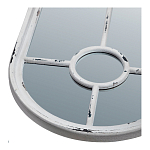 Зеркало-окно с арочным силуэтом в венецианском стиле Venetian White Mirror варинант исполнения - 2 | Loft Concept в Саратове