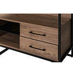 Стеллаж под TV в стиле лофт с открытыми полками и ящиками Urban Style Space варинант исполнения - 3 | Loft Concept в Саратове