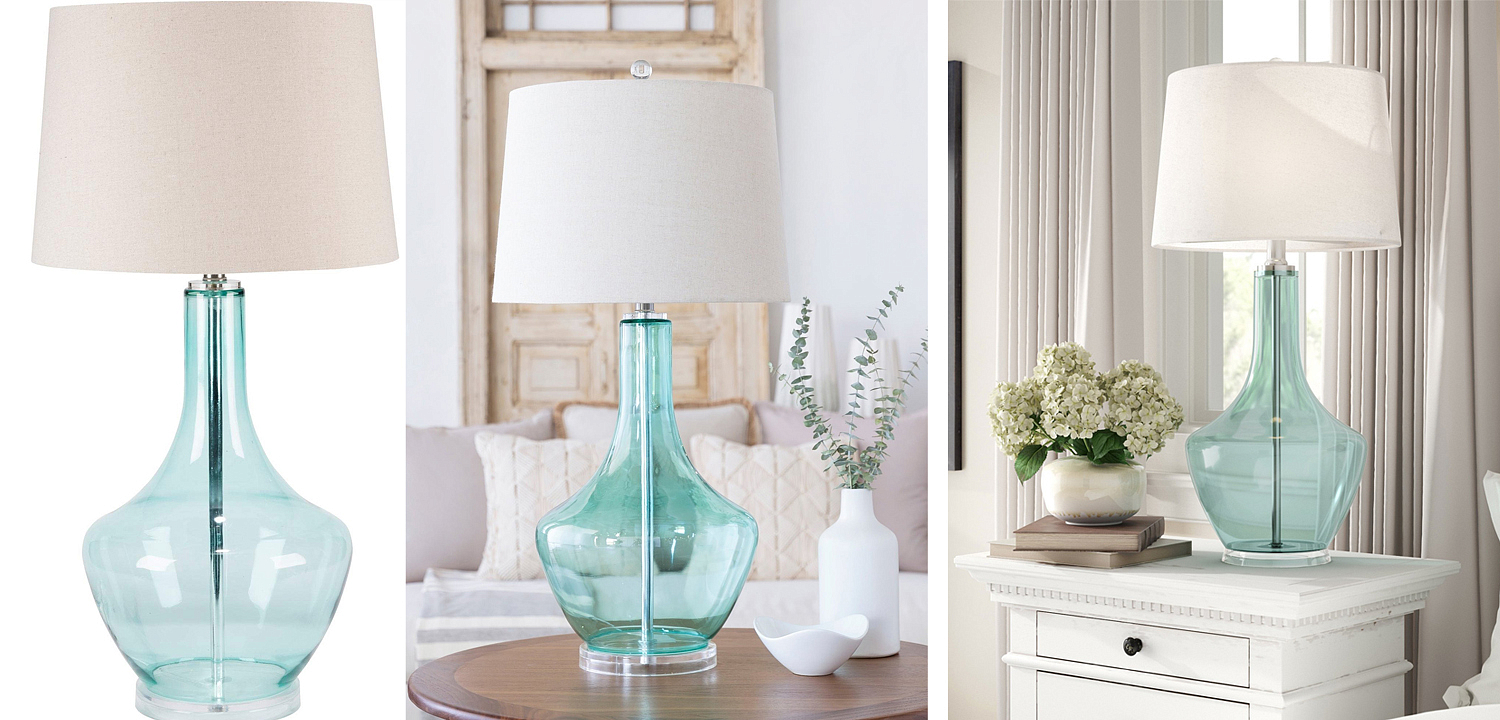 Настольная лампа Fantina Table lamp blue Настольная лампа Fantina Table lamp blue - Loft-Concept в Саратове