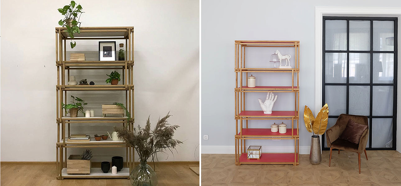 Стеллаж кубические сечения Hadley Стеллаж кубические сечения Hadley - Loft-Concept в Саратове