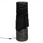 Напольная лампа черная с текстильными элементами "ЯРВИ" варинант исполнения - 8 | Loft Concept в Саратове