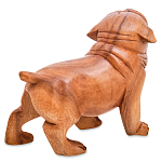 Статуэтка деревянная в виде собаки Balinese Dog варинант исполнения - 2 | Loft Concept в Саратове