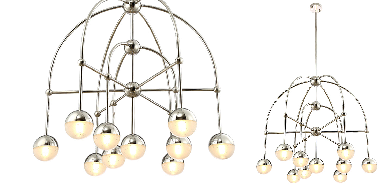 Люстра Heidy Chrome Chandelier 10 Люстра Heidy Chrome Chandelier 10 - Loft-Concept в Саратове