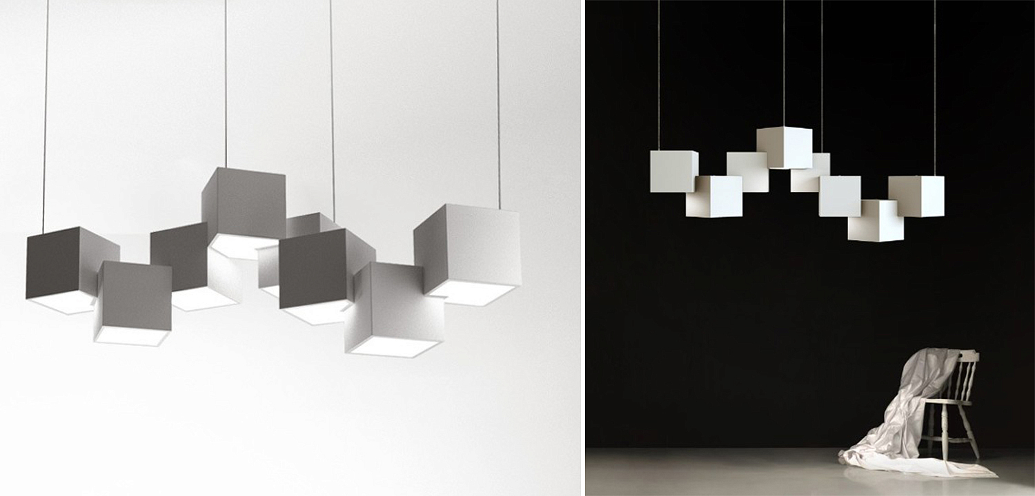 Дизайнерский светодиодный светильник Белый Eight Squares Lamp Дизайнерский светодиодный светильник Белый Eight Squares Lamp - Loft-Concept в Саратове