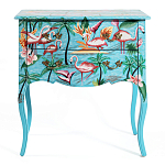 Комод с росписью Розовый фламинго L.XV CHEST OF DRAWERS Flowers with Flamingo варинант исполнения - 2 | Loft Concept в Саратове