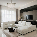 Люстра круглая с прозрачными стеклянными трубками Nembus варинант исполнения - 12 | Loft Concept в Саратове