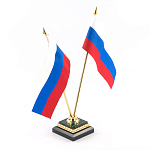 Флагшток из малахита и бронзы с позолотой Stone Flagpole варинант исполнения - 2 | Loft Concept в Саратове