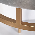 Столик журнальный серебристый с круглой столешницей Showing Refinement варинант исполнения - 2 | Loft Concept в Саратове