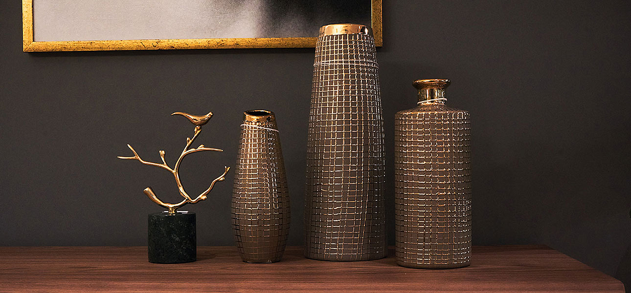 Ваза Golden mesh 25 Ваза Golden mesh 25 - Loft-Concept в Саратове