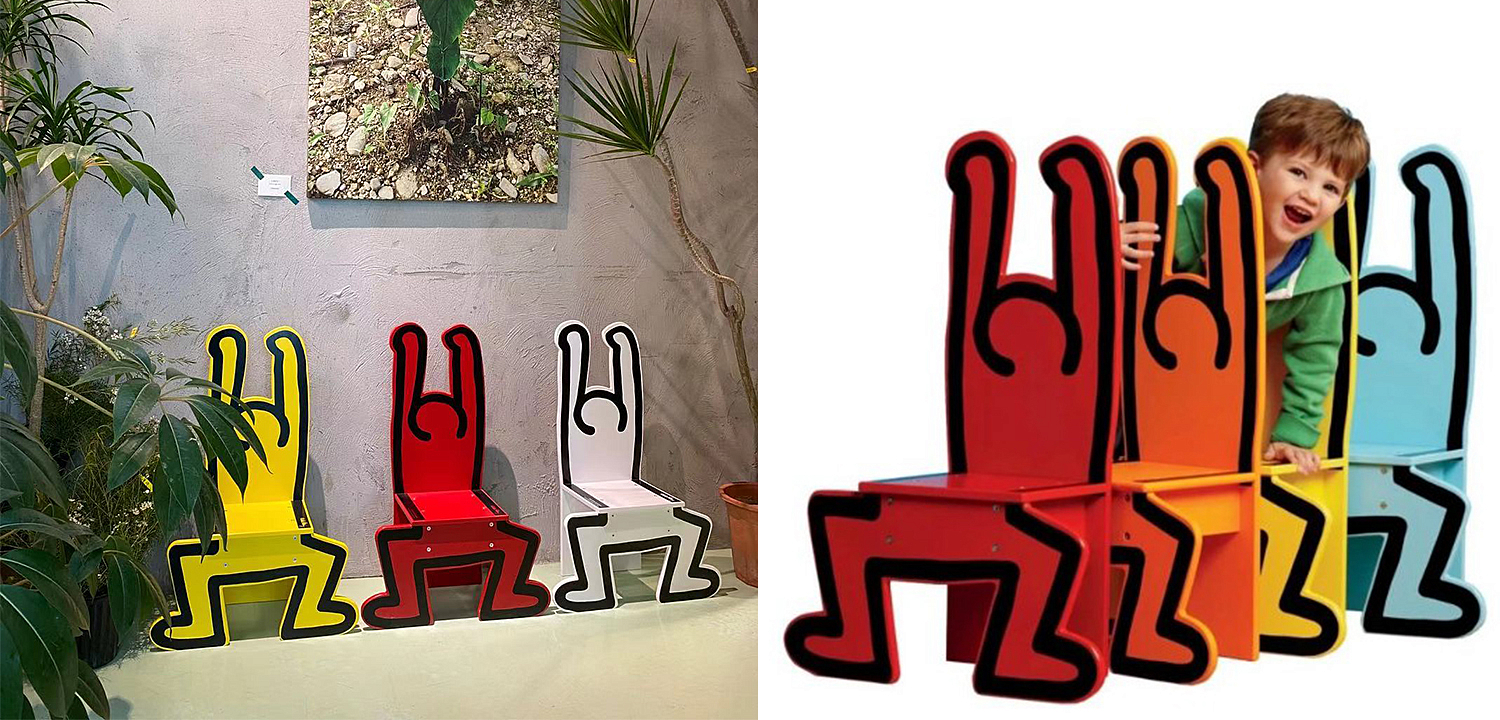 Детский стул Chaise Keith Haring Dancer Vilac Красный Детский стул Chaise Keith Haring Dancer Vilac Красный - Loft-Concept в Саратове