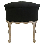 Кресло низкое в стиле прованс Louis French Armchair black flax варинант исполнения - 2 | Loft Concept в Саратове