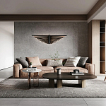 Люстра в виде распахнутых крыльев из тонких металлических планок Flight of Freedom варинант исполнения - 8 | Loft Concept в Саратове