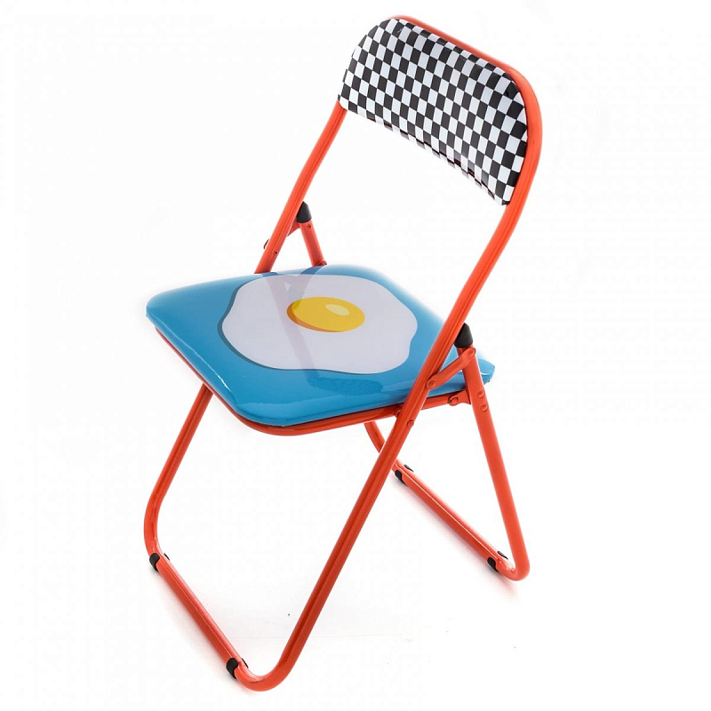 Стул Seletti Folding Chair Egg Мульти Красный в Саратове | Loft Concept 