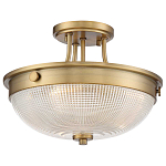 Потолочный светильник со стеклянным плафоном в виде купола Quoizel варинант исполнения - 13 | Loft Concept в Саратове